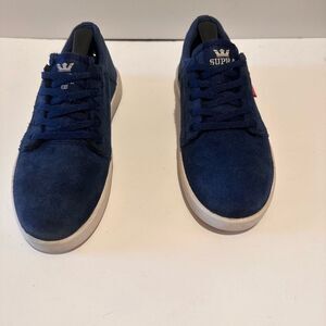 Supra Blue Suede Blue Skate Shoe size 5
